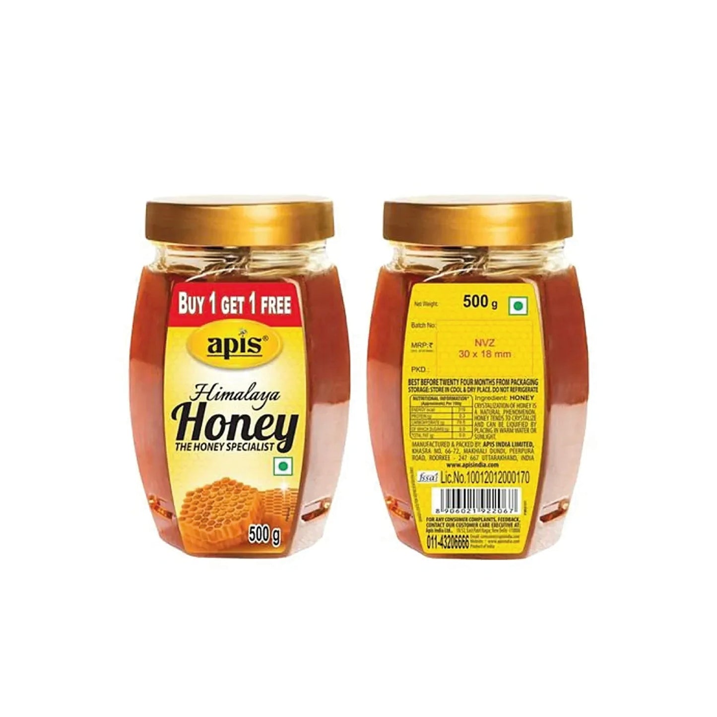 APIS HONEY 1+1 500G