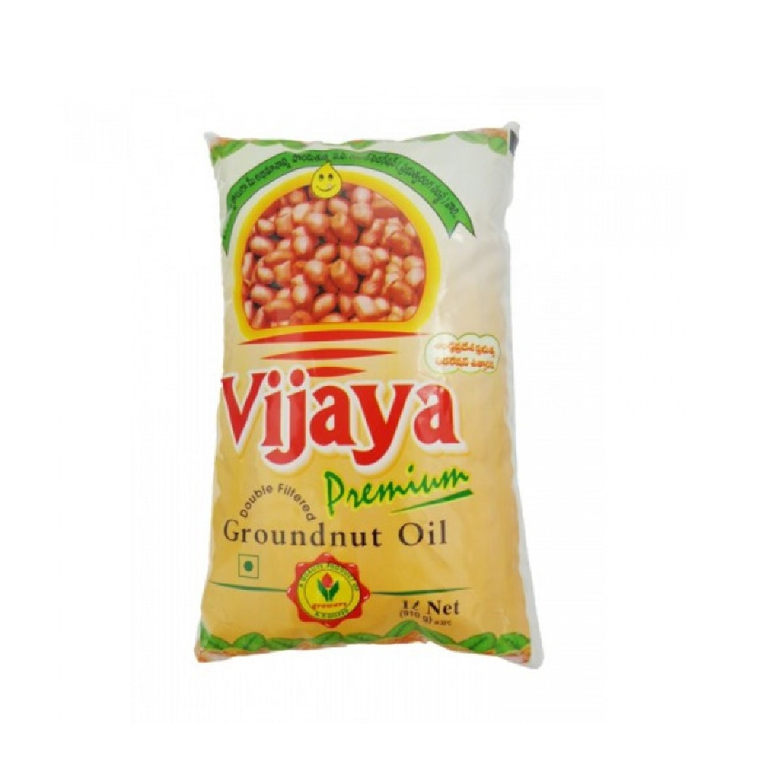 VIJAYA DOUBLE FILTERED GROUNDNUT OIL 1LTR