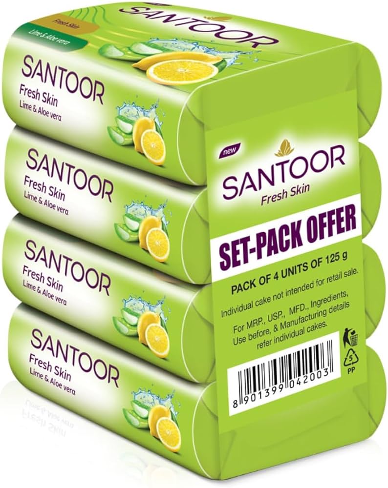 SANTOOR FRESH SKIN LIME & ALOVE VERA 4125GM